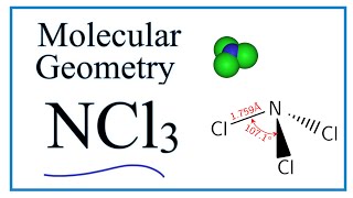 NCl3 Molecular Geometry  Shape and Bond Angles [upl. by Leirbag]