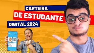 COMO SOLICITAR A CARTEIRA DE ESTUDANTE DIGITAL 2024 [upl. by Gan]