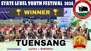 STATE LEVEL YOUTH FESTIVAL  WINNER  TUENSANG TVSU  Lyrics  Subtitles  Poanglum [upl. by Attenwad664]