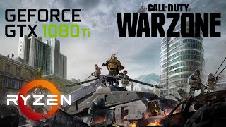 Call of Duty Warzone  GTX 1080Ti amp Ryzen 7 2700X  Minimum and Maximum Benchmark [upl. by Neelyar]