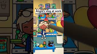 Angies vlog at work 🪐☕️🧸 tocaboca toca draft ❤️ [upl. by Frye469]