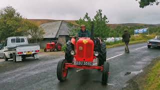 Glenisla Classic Vehicle Rally 24  Tractor Road Run Departing [upl. by Sadowski]