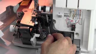 Bernina 700D Serger 4 Threading [upl. by Aiset]