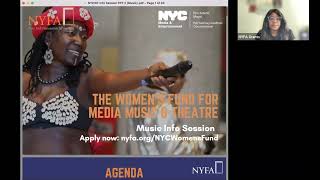 2023 NYC Womens Fund Info Session Music Category [upl. by Enneire]