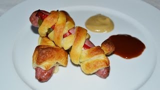 Sausage amp Pepper Wrapped in Puff Pastry  Easy Puff Pastry Appetizer Recipe [upl. by Essam]