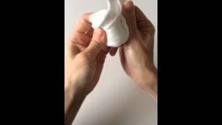 How to Make a Wash Cloth Rose [upl. by Aisatsana]