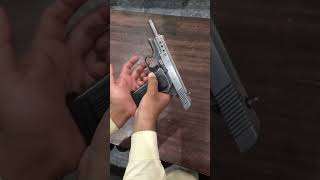 Chinese Norinco 30 bore pistol silver colour firearms 30bore beretta92fs guns [upl. by Larual]