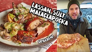 Grillezni télen Zéféle egészben sült malaclapocka [upl. by Esimorp]