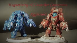 Aggressors Magnetizing amp Missile Launcher conversion ENG Armour Mk X Gravis [upl. by Glantz]