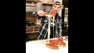 Best Homemade Chicago Stuffed Pizza  Party Recipe [upl. by Cyrill]