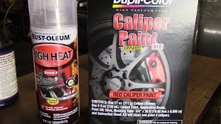 How to Paint Brake Calipers with Duplicolor Paint [upl. by Rodgiva]