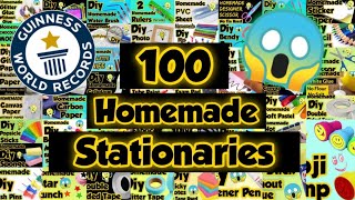 100 Homemade Diy Stationary in One Video 😱 by Twin Tag  Ayesha Firoz First Time on YouTube💥😁 [upl. by Woermer]