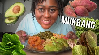 Veggie Veggies Veggies MUKBANG I’m back [upl. by Auria]