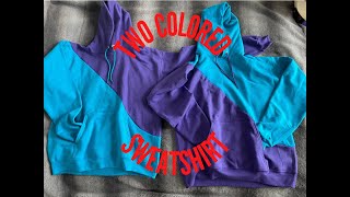 How To Make A Two Colored Sweatshirt [upl. by Durand642]