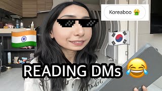 🇰🇷QampA READING AJEEB GAREEB DMs 🥲🤣 [upl. by Noedig]