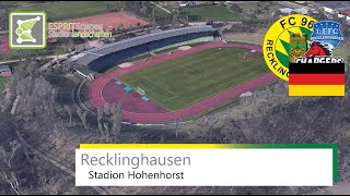 Stadion Hohenhorst  FC 96 Recklinghausen  1 FFC RE  RE Chargers  Google Earth  2019 [upl. by Alrak]