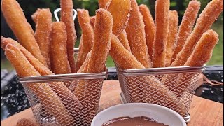 Churros ganz einfach selber machen  Churros Rezept churros [upl. by Acnayb]