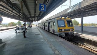 Retrofitted Emu Arriving At Mansarovar RlyStn Towards Panvel [upl. by Culosio]