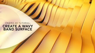 Cinema 4D Tutorial  Create a Wavy Band Surface [upl. by Akeit]