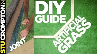 How to install Artificial Grass DIY guide [upl. by Enaasiali981]