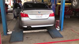 BMW 530i muffler delete and resonator delete [upl. by Strawn541]