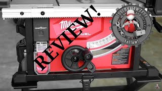 Milwaukee Fuel Cordless 814 in Table Saw REVIEW 273621HD nothingbutheavyduty cordlesssaw [upl. by Vanhomrigh893]