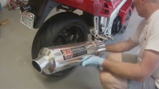 Honda VFR750F Rear Wheel Removal VFR800 Rear Wheel [upl. by Llecrad]