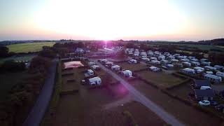 sandersvig camping Haderslev Denmark drone flight [upl. by Nosidam]