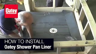 How to Install Oatey Shower Pan Liner [upl. by Teriann919]