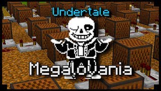 ♫ Undertale  Megalovania  Minecraft Note block song [upl. by Kingdon]