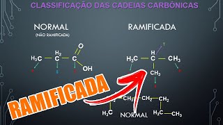 CADEIAS CARBÔNICAS NORMAL E RAMIFICADA [upl. by Gisela]