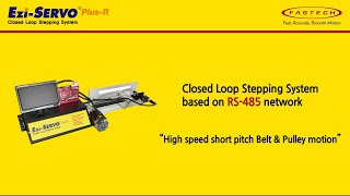 01 171117 Ezi SERVO Plus R Belt and Pulley at High Speed Short Pitch Motion ENG [upl. by Nasho405]