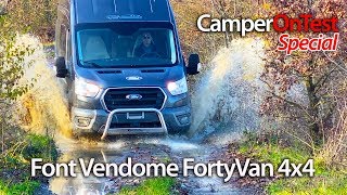 Font Vendôme Forty Van 4x4 non solo integrale ma anche un po offroad  CamperOnTest Special [upl. by Hsiwhem]