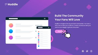 Huddle landing page with a single introductory section  HTML amp CSS  Frontend Mentor Challenges [upl. by Joyann]