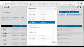 UKGKronosTime Change Request Submission [upl. by Sessilu]