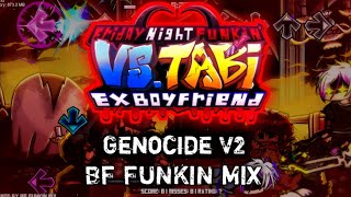 Genocide V2 FNF VS Tabi  Gameplay  Fanmade   BF Funkin Mix  Release [upl. by Aloisius701]