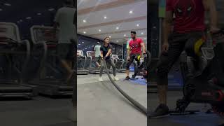 Battle rope best Hit workout try this at gym gym fitness trending youtube ytshorts [upl. by Palua362]