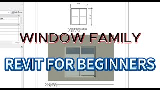 Revit Window Family  Revit for beginners  Creating Custom Windows  Revit Aluminum Window Family [upl. by Eissehc]