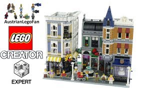 Lego Creator 10255 Assembly Square  Lego Speed Build Review [upl. by Marteena]