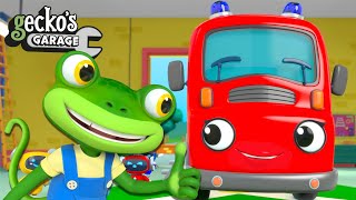 Fire Truck Fun With Fiona Fire Truck  Geckos Garage  Trucks For Children  Cartoons For Kids [upl. by Ardnohsed]