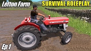 NEW GAME MODE  Survival Roleplay Farming Simulator 17  Letton Farm  Ep 1 [upl. by Aubreir453]