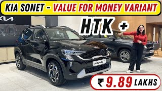 2024 Kia Sonet Facelift Value for Money Variant Sonet HTK Variant at Rs 989 Lakh  Nexon Rival🔥 [upl. by Aisela]