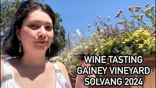 Wine Tasting Gainey Vineyard in Solvang amp Chumash Casino Lobby amp Old Mission Santa Ines El Calvario [upl. by Irianat266]