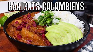 HARICOTS ROUGES à LA COLOMBIENNE  UNE TUERIE VÉGÉTARIENNE  VÉRIDIQUE [upl. by Devonne898]