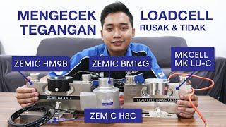 Cara Cek Tegangan Loadcell Rusak atau Bagus Zemic H8C MKCells MK LUC Zemic BM14G dan Zemic HM9B [upl. by Benioff503]