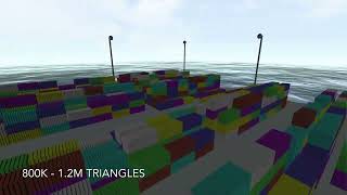 Threejs Instanced Mesh Test Shipping containers [upl. by Ihsorih873]