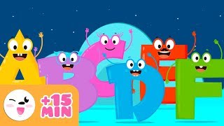 The alphabet a b c d e f  Educational video to learn the letters for kids  Phonics For Kids [upl. by Elie339]