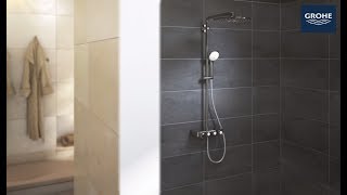 How to install the GROHE Euphoria SmartControl 310 ShowerSystem [upl. by Yclehc]