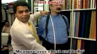 Ravistailor  How to Measure Vest Length Men [upl. by Fenn]