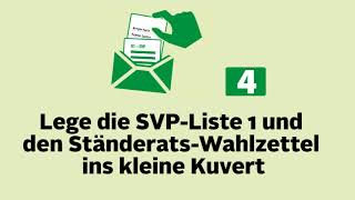 Wahlanleitung SVP Kanton Zürich für die NRSRWahlen 2023 [upl. by Kirk]